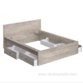 4 Drawers Double Bed Frame Bed with Headboard